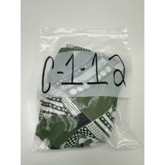 New Direction Womens Tunic Size Medium Green Abstract Long Sleeve - Picture 10 of 10